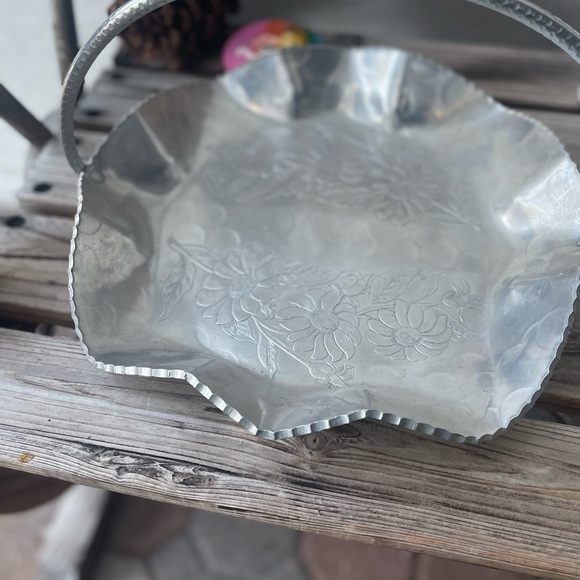 Sale‼️Aluminum Basket Farber & Shlevin IncEUC-Vintage Hand Wrought 1432_As Is - Picture 5 of 6
